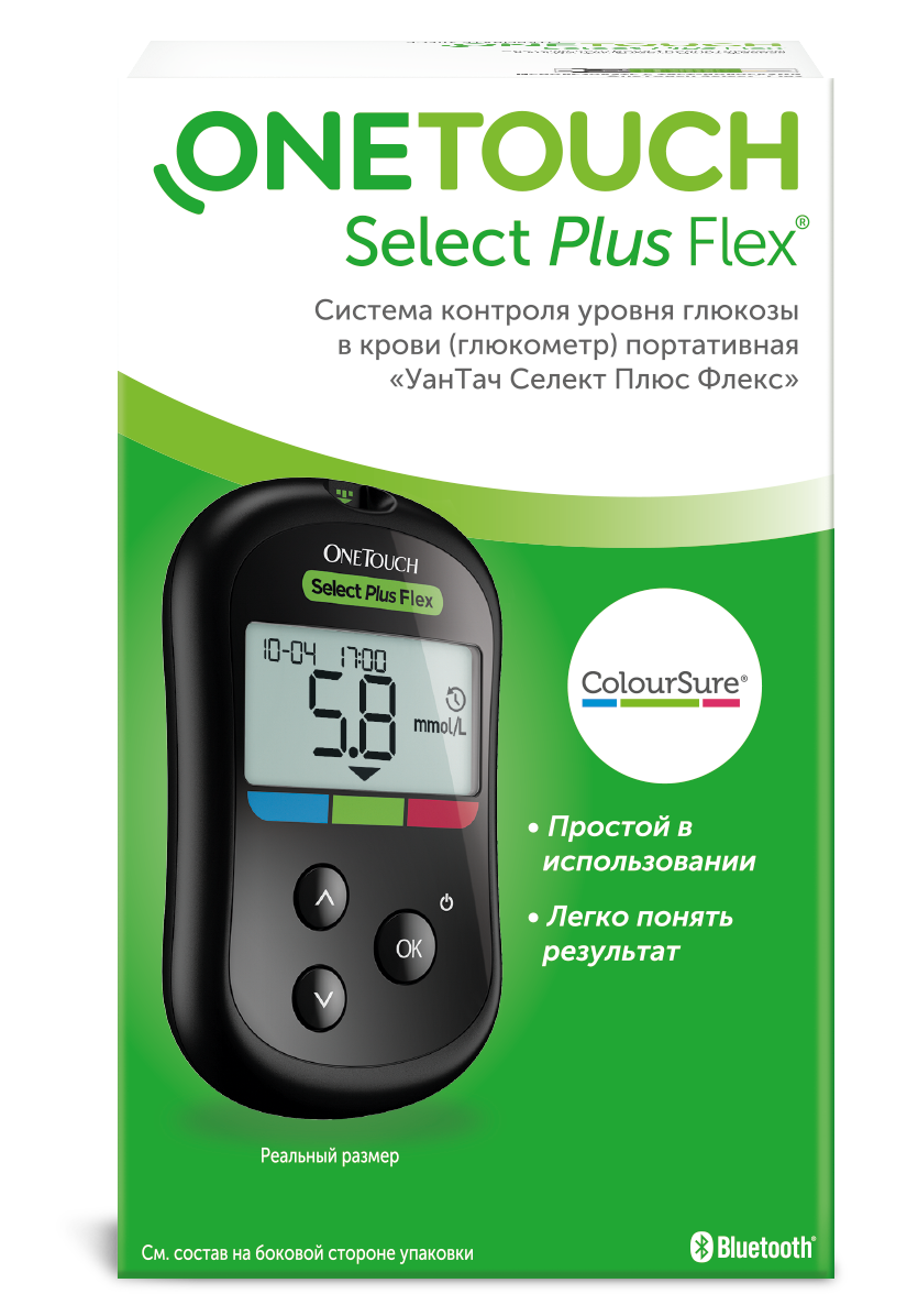 Глюкометр One Touch Select Plus Flex, 1 шт.