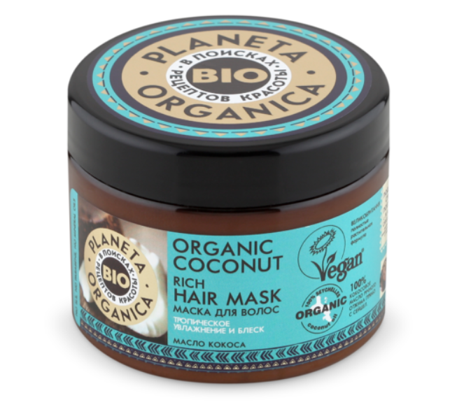 фото упаковки Planeta organica coconut Маска для волос густая