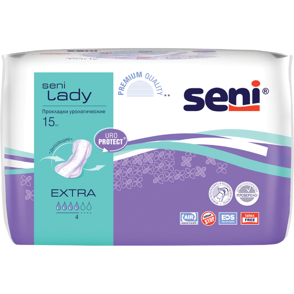 фото упаковки Seni Lady Extra прокладки урологические