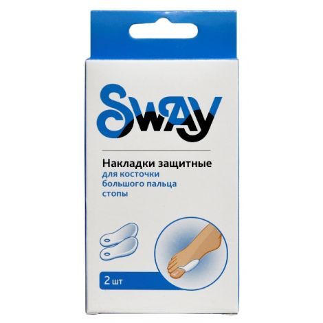 Sway Накладки защитные для косточки большого пальца стопы, 2 шт.